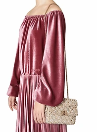 Small Spike.It Bag With Crystals