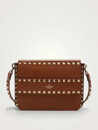 Small Rockstud Leather Shoulder Bag