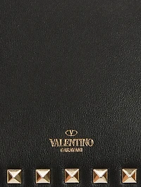 Rockstud Leather Clutch Bag