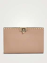 Large Rockstud Leather Pouch