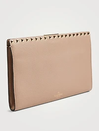 Large Rockstud Leather Pouch