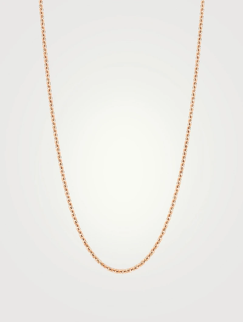 24-Inch 18K Rose Gold Chain Necklace
