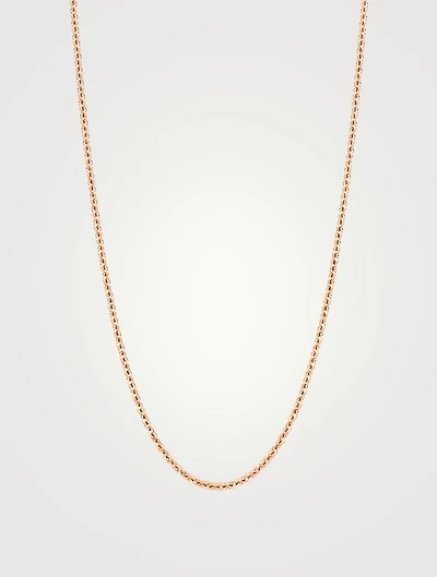 24-Inch 18K Rose Gold Chain Necklace
