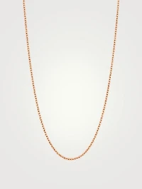 24-Inch 18K Rose Gold Chain Necklace