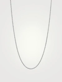 24-Inch 18K White Gold Chain Necklace