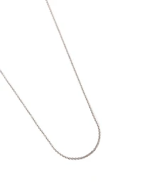 32-Inch 18K White Gold Chain Necklace