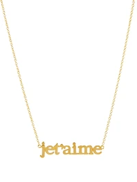 18K Gold Je T'Aime Necklace