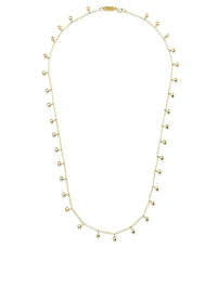 Mini 18K Gold Bezel Necklace