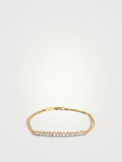 Fireworks 18K Gold Chain Bracelet With Diamonds