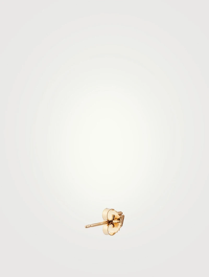Fireworks 18K Gold Triangle Earrings With Diamonds