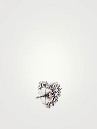 Fireworks 18K White Gold Heart Earrings With Diamonds