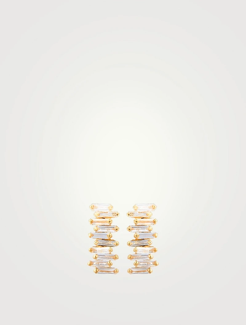Fireworks 18K Gold Earrings With Diamonds