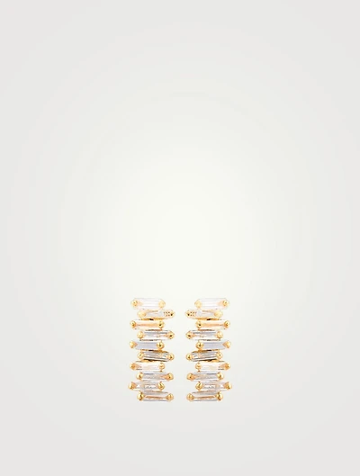 Fireworks 18K Gold Earrings With Diamonds