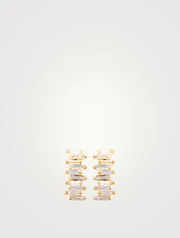 Fireworks 18K Gold Earrings With Diamonds