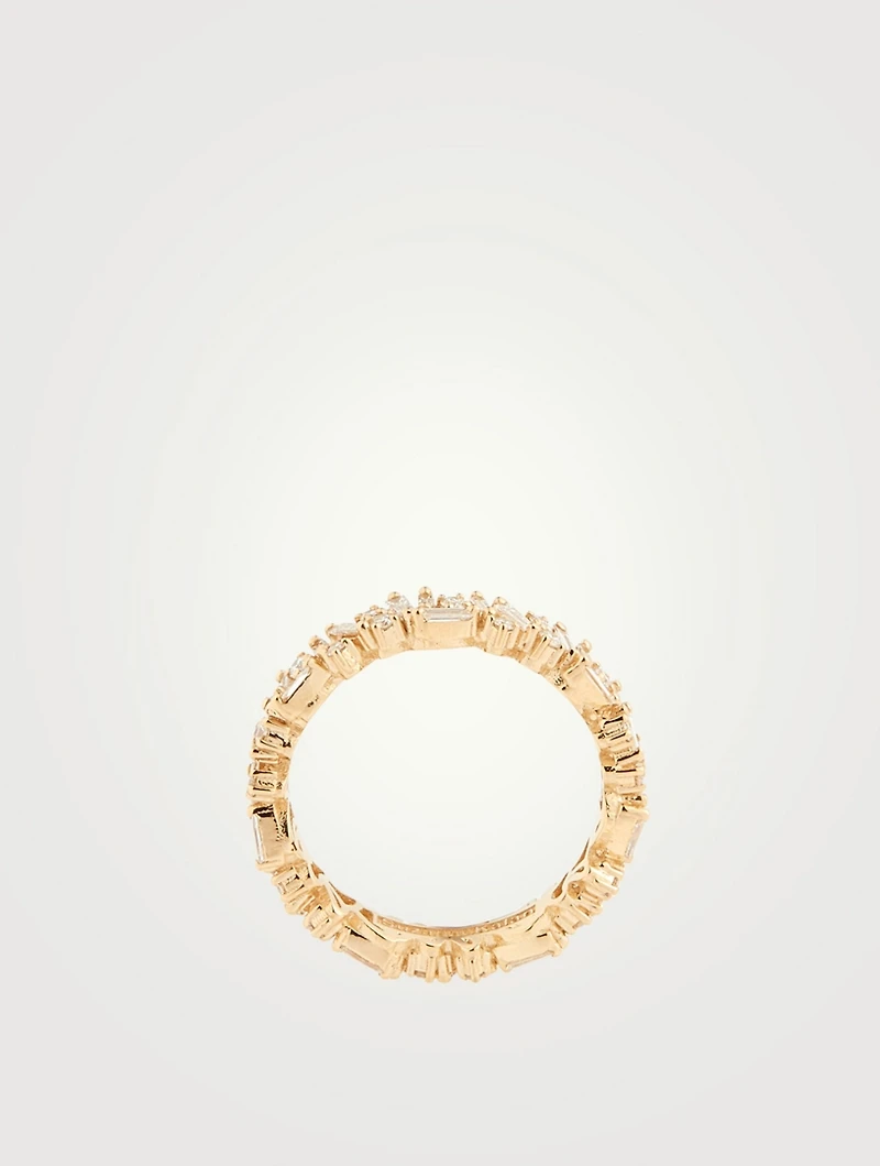 Fireworks 18K Gold Icon Eternity Band With Diamonds