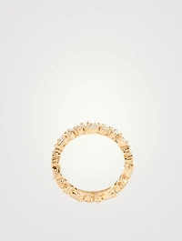 Fireworks 18K Gold Icon Eternity Band With Diamonds