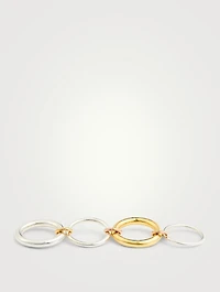 Cici Sterling Silver And 18K Gold Linked Ring