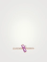 Santorini 14K Rose Gold Rose De France Ring With Diamonds