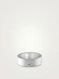 9g Brushed Sterling Silver Ribbon Ring