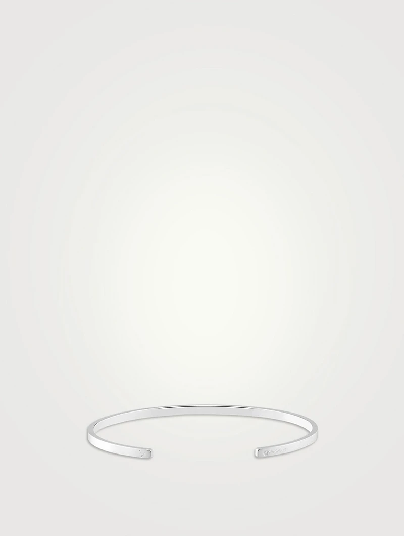 7g Brushed Sterling Silver Ribbon Bracelet