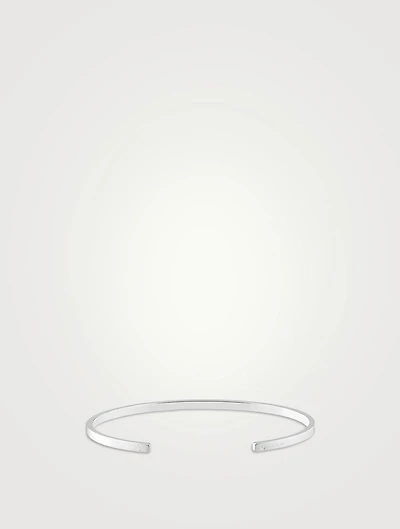 7g Brushed Sterling Silver Ribbon Bracelet
