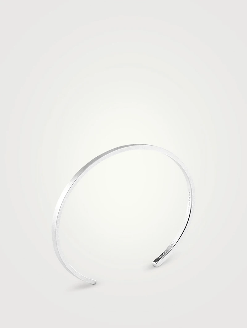 7g Brushed Sterling Silver Ribbon Bracelet