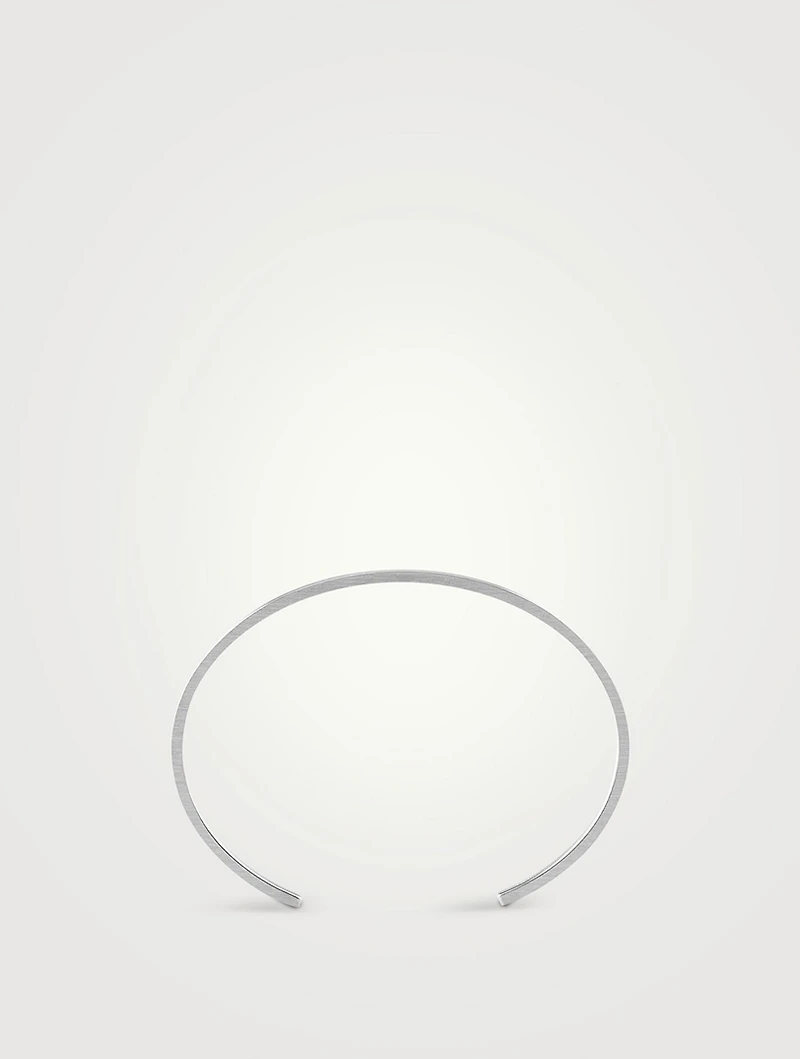 7g Brushed Sterling Silver Ribbon Bracelet
