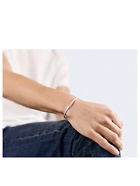 7g Brushed Sterling Silver Ribbon Bracelet