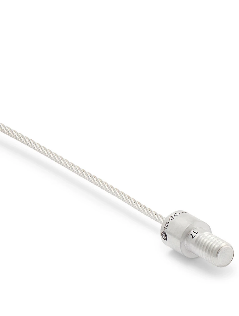5g Brushed Sterling Silver Cable Bracelet