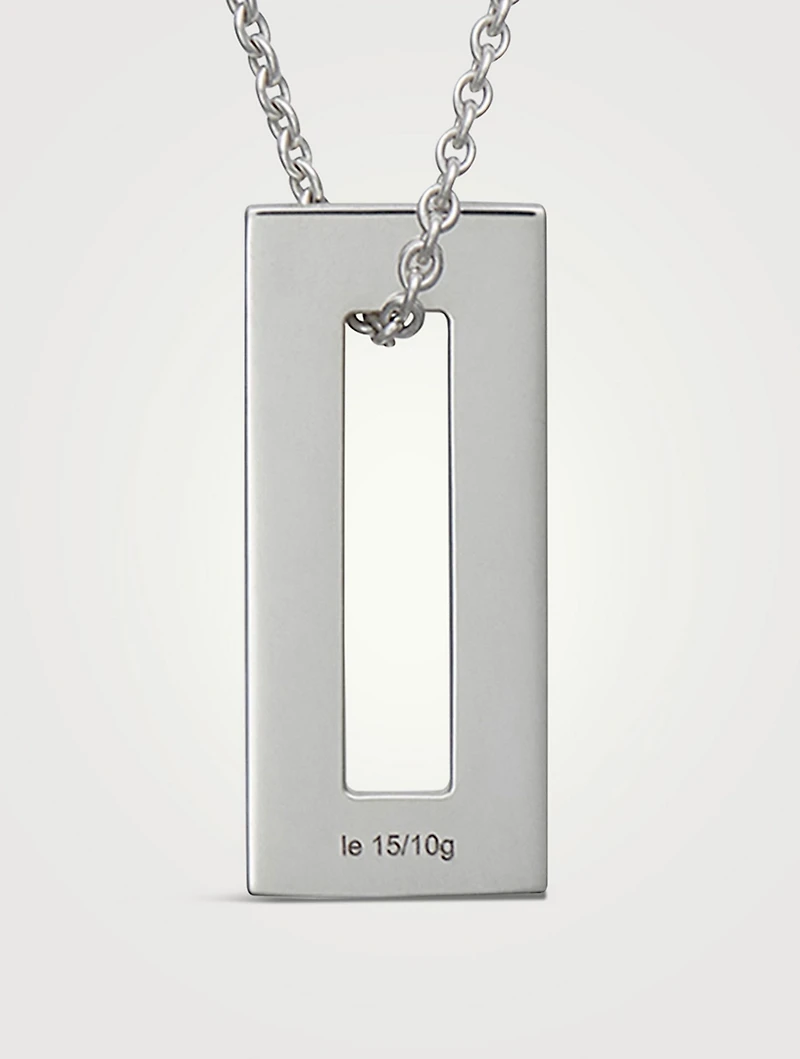1.5g Brushed And Polished Sterling Silver Necklace