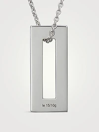 1.5g Brushed And Polished Sterling Silver Necklace