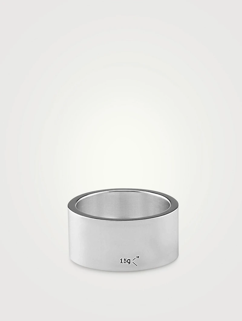 15g Polished Sterling Silver Ribbon Ring