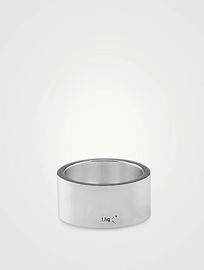 15g Polished Sterling Silver Ribbon Ring