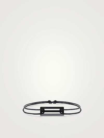1.7g Brushed And Polished Sterling Silver Cord Bracelet