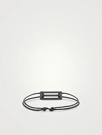 1.7g Brushed And Polished Sterling Silver Cord Bracelet