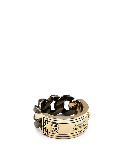 Snake And Tag Ring