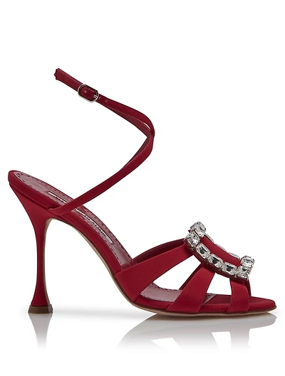 Ticuna 105 Crepe de Chine Heeled Sandals