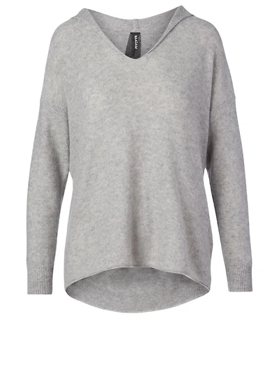 Cashmere V-Neck Hoodie
