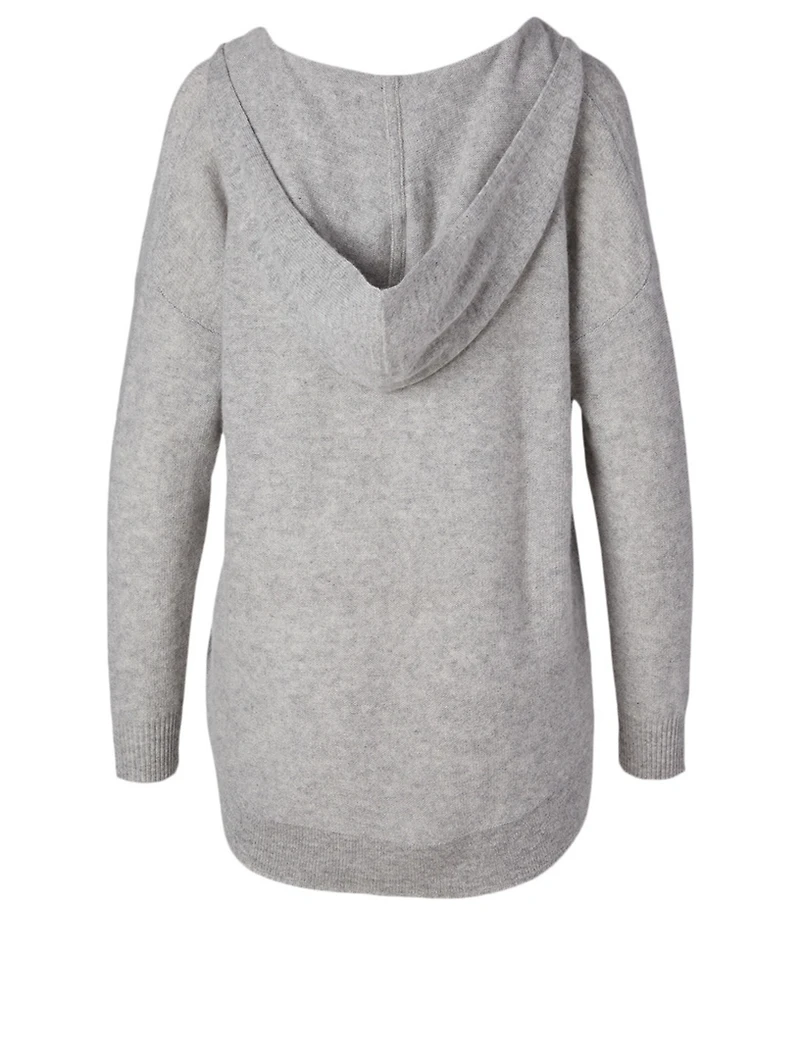 Cashmere V-Neck Hoodie