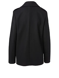Wool Double-Breasted Peacoat