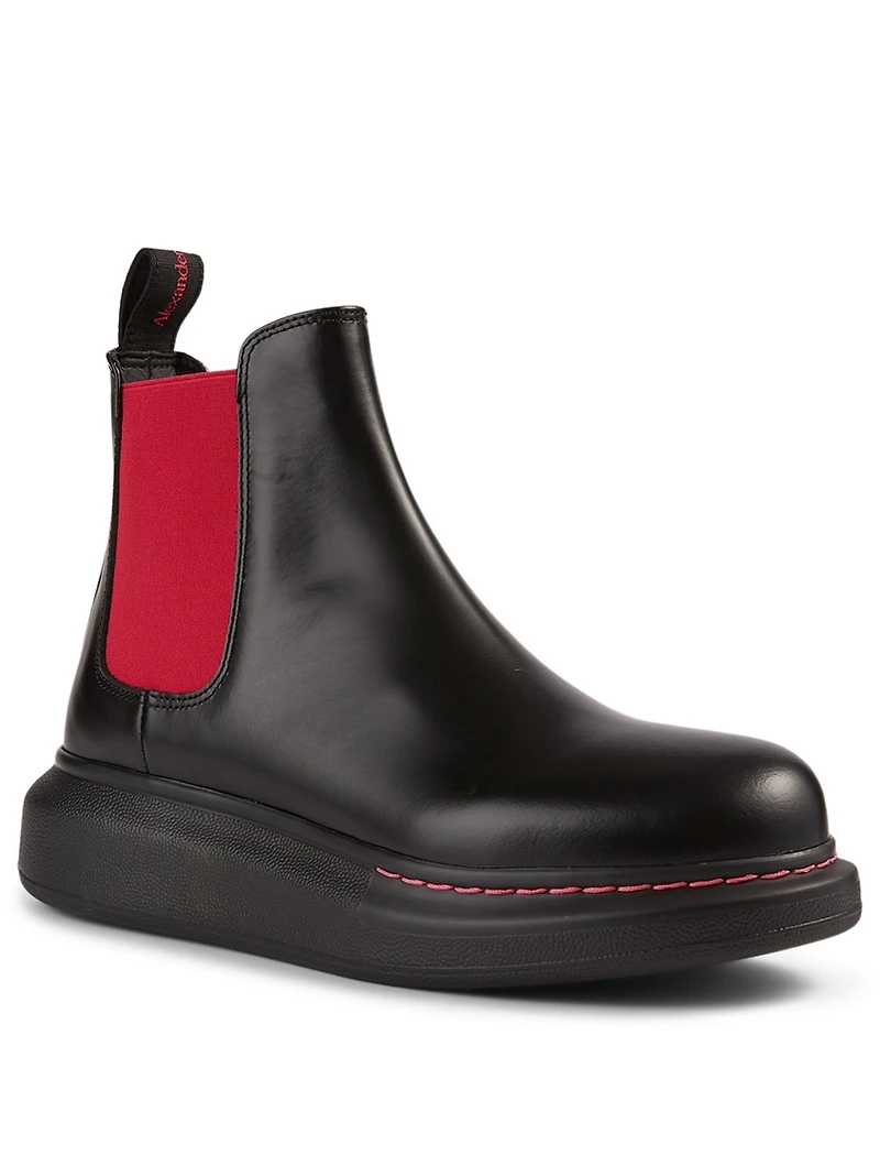 Hybrid Leather Chelsea Boots