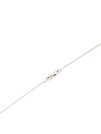 Small 14K White Gold Believe Necklace With Diamonds