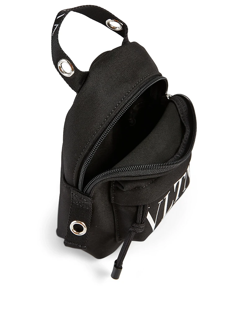 Mini VLTN Nylon Crossbody Backpack
