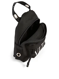 Mini VLTN Nylon Crossbody Backpack