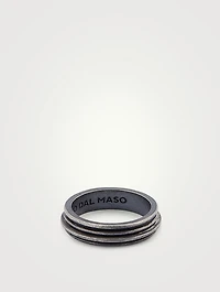 Acies Single Oxidized Silver Ring
