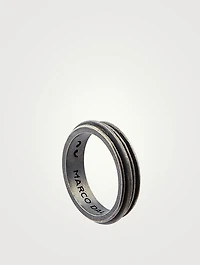 Acies Single Oxidized Silver Ring