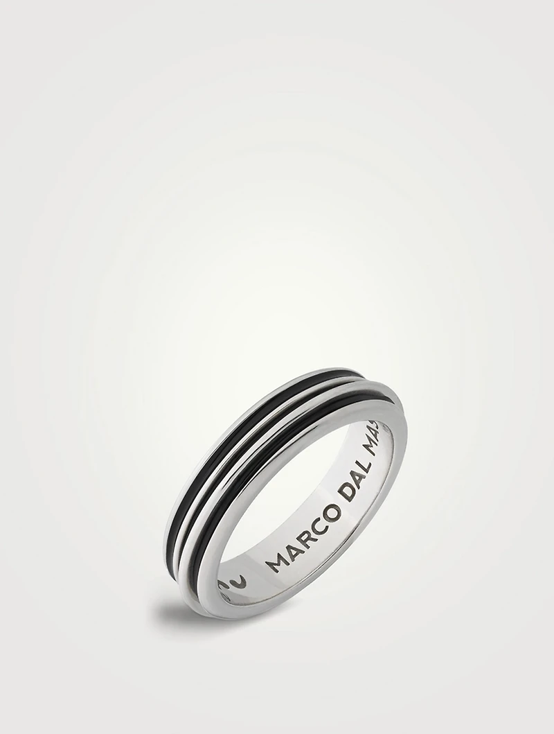 Acies Polished Silver Ring