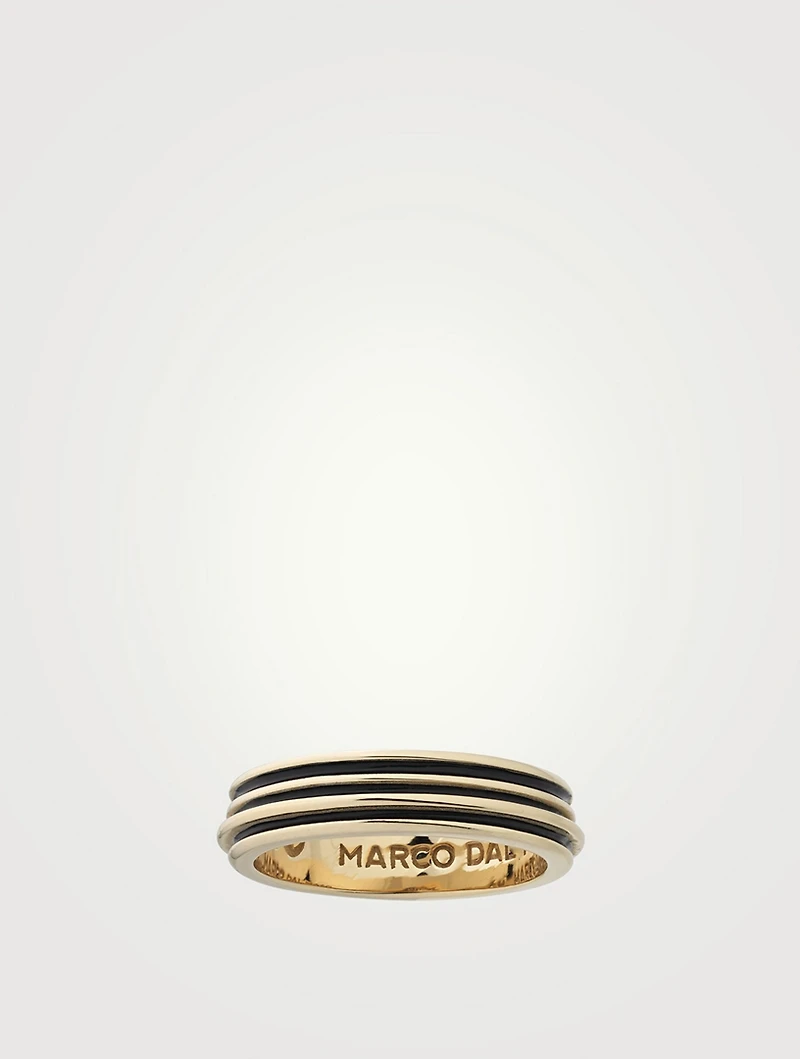 Acies 18K Goldplated Polished Ring