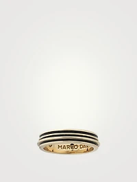 Acies 18K Goldplated Polished Ring