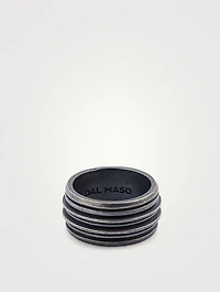 Acies Double Oxidized Silver Ring